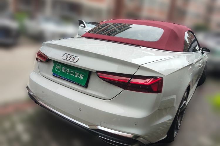 Used Audi A5 2024 Cabriolet 40 TFSI Fashionable and Dynamic Model Rear Right 45 Deg