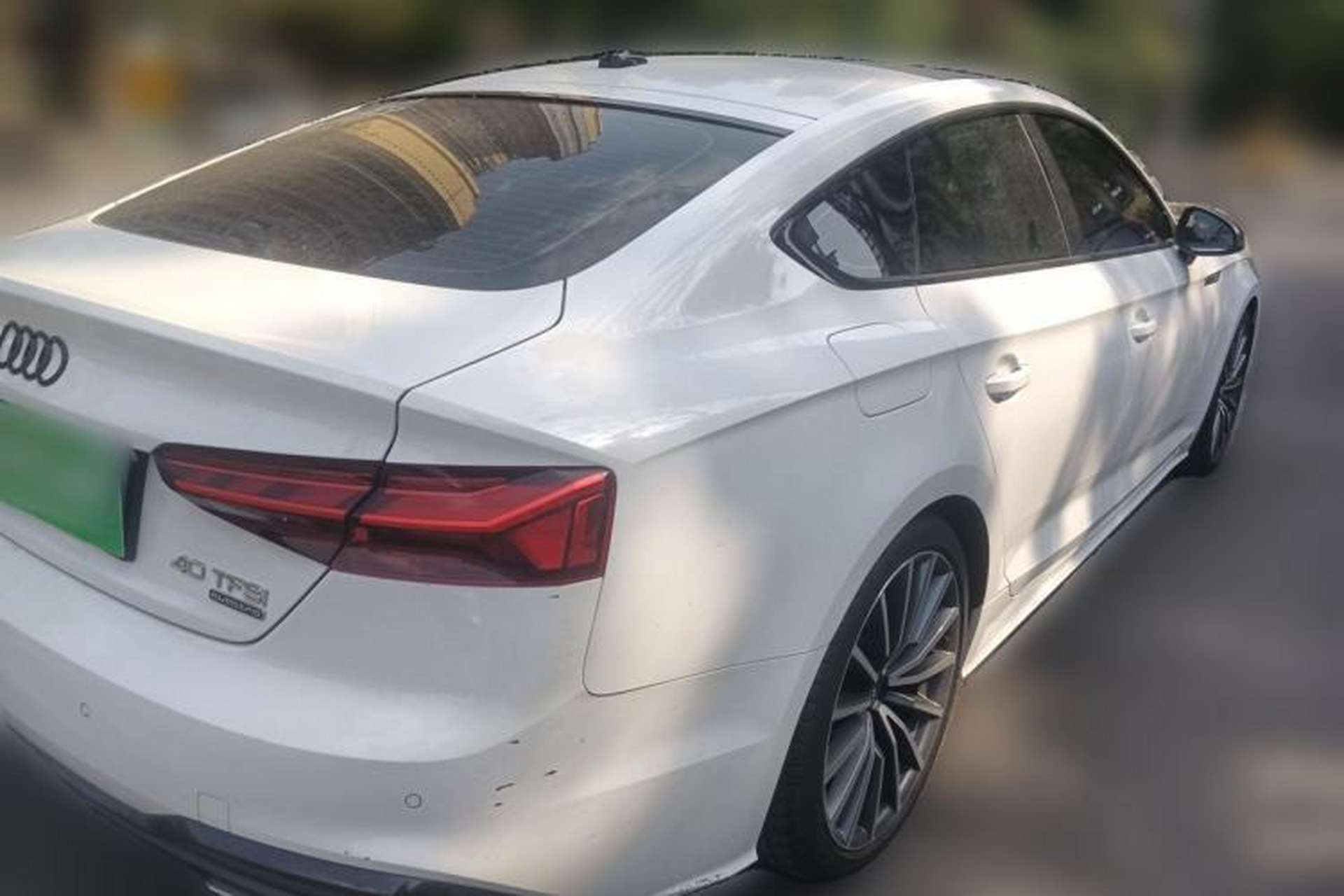 Used Audi A5 2024 Sportback 40 TFSI quattro Luxury Dynamic Model Rear Right 45 Deg