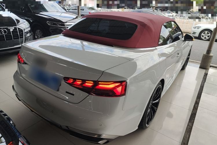Used Audi A5 2024 Cabriolet 40 TFSI Fashionable and Dynamic Model Rear Right 45 Deg