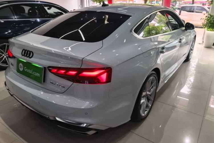 Used Audi A5 2024 Sportback 40 TFSI Fashionable and Dynamic Model Rear Right 45 Deg