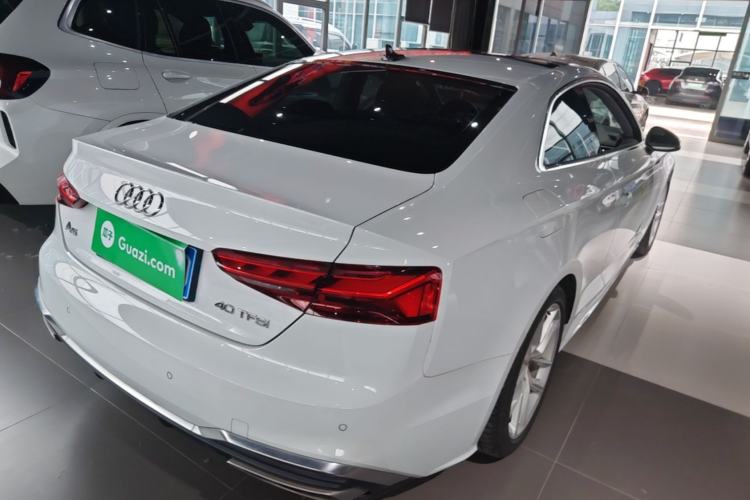 Used Audi A5 2024 Coupe 40 TFSI Fashion Dynamic Model Rear Right 45 Deg