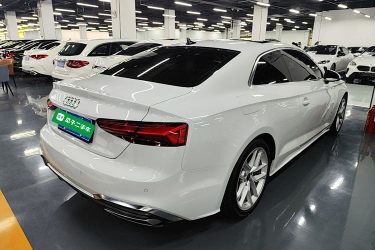 Used Audi A5 2024 Coupe 40 TFSI Fashion Dynamic Model Rear Right 45 Deg
