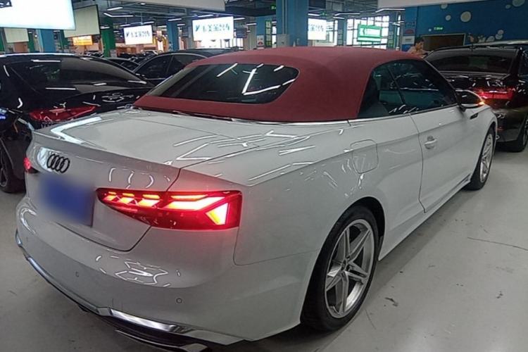 Used Audi A5 2024 Cabriolet 40 TFSI Fashionable and Dynamic Model Rear Right 45 Deg