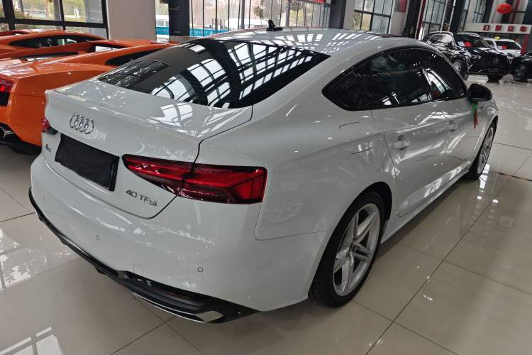 Used Audi A5 2024 Sportback 40 TFSI Fashionable and Dynamic Model Rear Right 45 Deg
