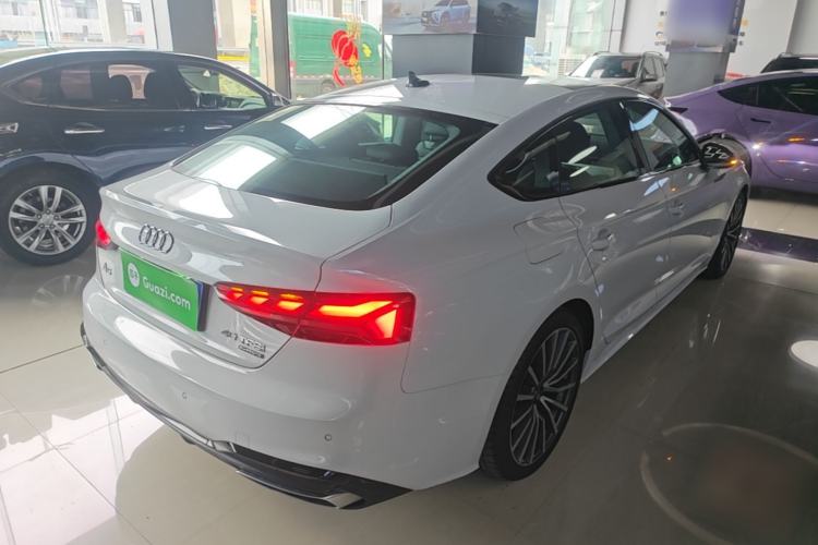Used Audi A5 2024 Sportback 40 TFSI quattro Luxury Dynamic Model Rear Right 45 Deg