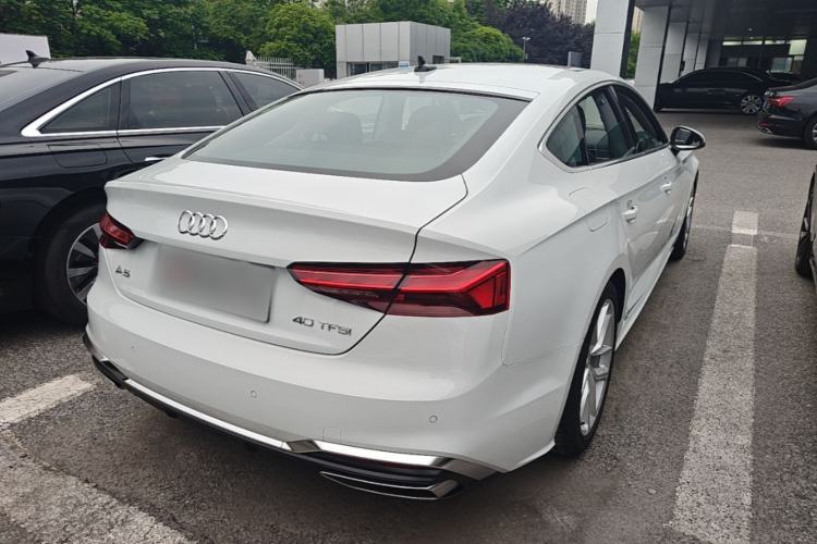 Used Audi A5 2024 Sportback 40 TFSI Fashionable and Dynamic Model Rear Right 45 Deg