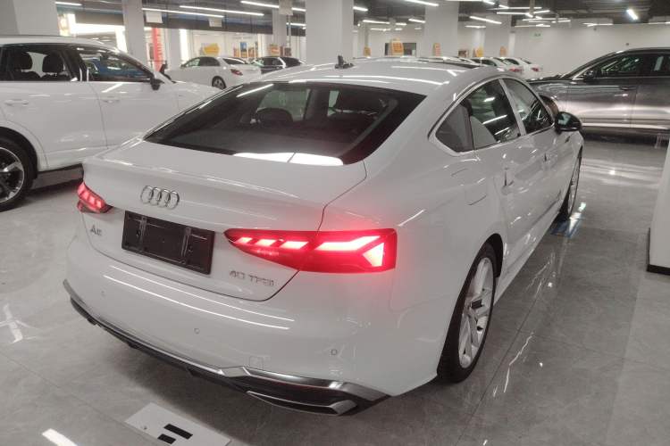 Used Audi A5 2024 Sportback 40 TFSI Fashionable and Dynamic Model Rear Right 45 Deg