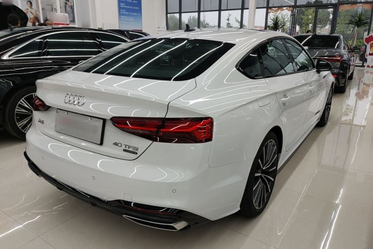 Used Audi A5 2024 Sportback 40 TFSI quattro Luxury Dynamic Model Rear Right 45 Deg