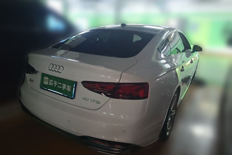 Used Audi A5 2024 Sportback 40 TFSI Fashionable and Dynamic Model Rear Right 45 Deg