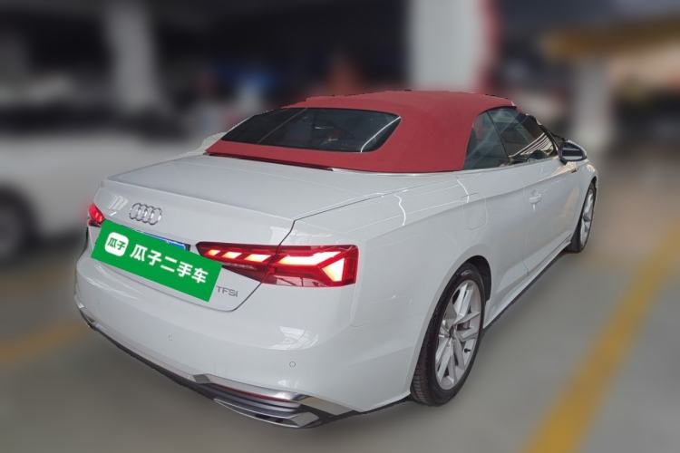 Used Audi A5 2024 Cabriolet 40 TFSI Fashionable and Dynamic Model Rear Right 45 Deg