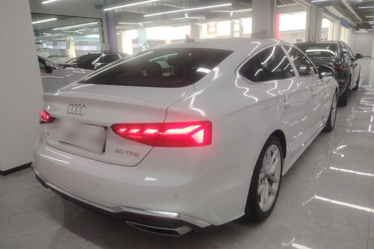 Used Audi A5 2024 Sportback 40 TFSI Fashionable and Dynamic Model Rear Right 45 Deg