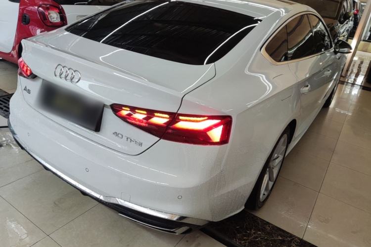 Used Audi A5 2024 Sportback 40 TFSI Fashionable and Dynamic Model Rear Right 45 Deg