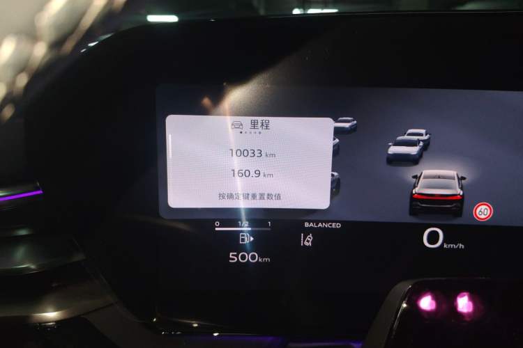 Used Audi A5L 2026 2.0T Navigation Edition Odometer Close Up