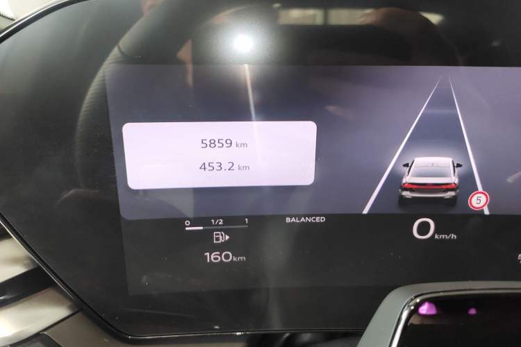 Used Audi A5L 2026 2.0T Sport Odometer Close Up