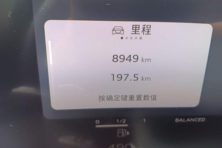 Used Audi A5L 2026 2.0T Sport Odometer Close Up
