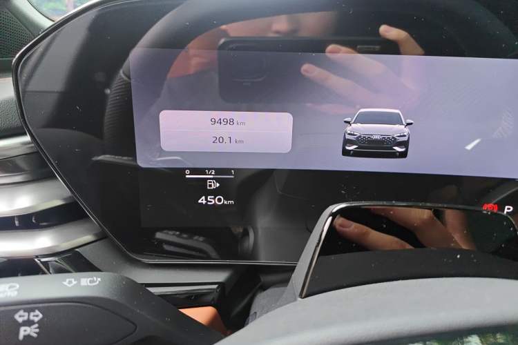 Used Audi A5L 2026 2.0T Sport Plus Odometer Close Up