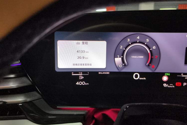 Used Audi A5L 2026 2.0T Sport Plus Odometer Close Up