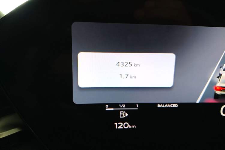 Used Audi A5L 2026 2.0T Sport Plus Odometer Close Up