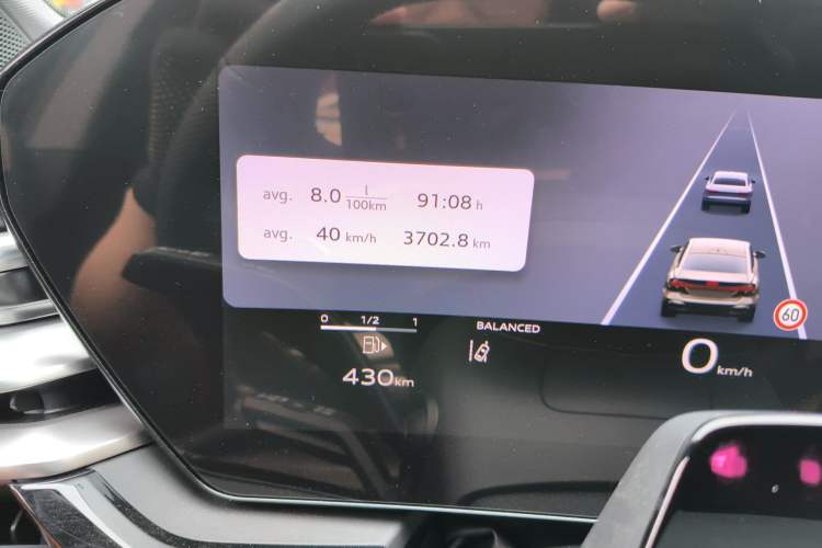 Used Audi A5L 2026 2.0T Sport Plus Odometer Close Up