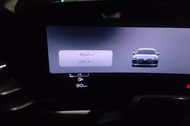 Used Audi A5L Sportback 2026 Model Range: TFSI quattro 150kW Red Fortune Limited Edition Odometer Close Up