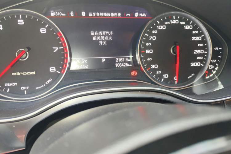Used Audi A6 2015 3.0T allroad quattro Odometer Close Up