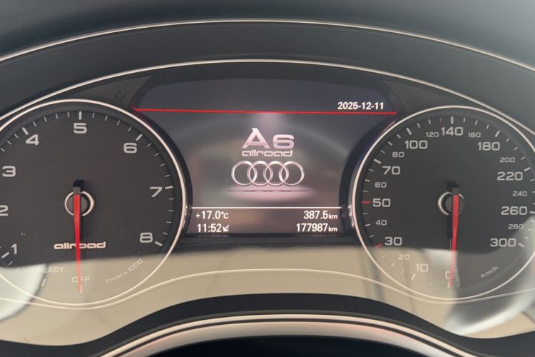 Used Audi A6 2015 3.0T allroad quattro Odometer Close Up
