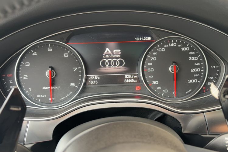 Used Audi A6 2015 3.0T allroad quattro Odometer Close Up