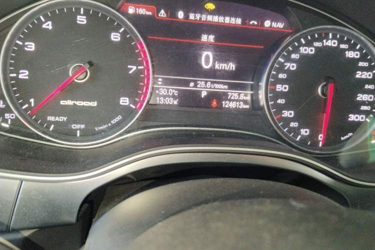 Used Audi A6 2015 3.0T allroad quattro Odometer Close Up