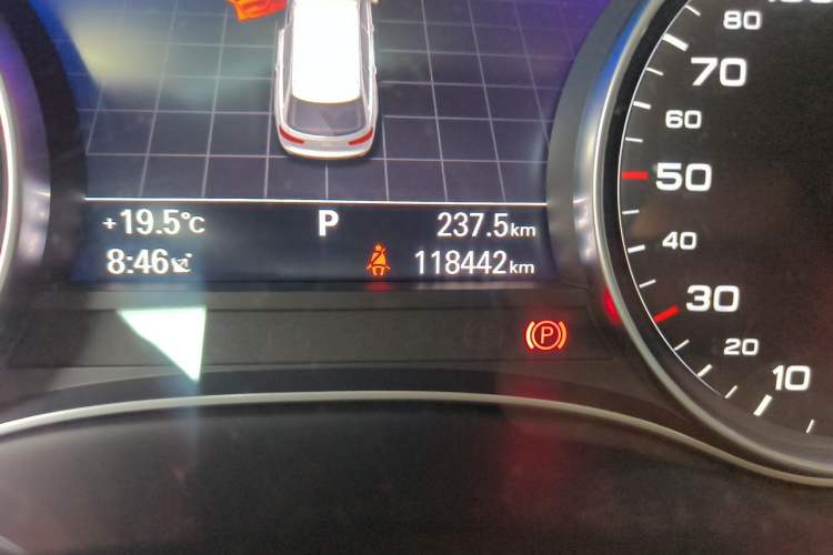 Used Audi A6 2015 3.0T allroad quattro Odometer Close Up