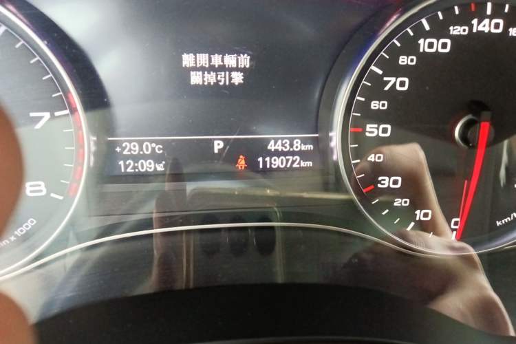 Used Audi A6 2017 Avant 40 TFSI Sport Edition Odometer Close Up