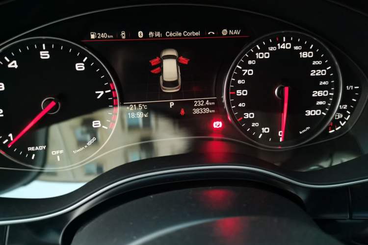 Used Audi A6 2017 Avant 40 TFSI Sport Edition Odometer Close Up