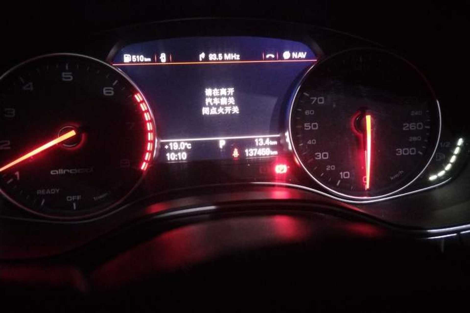 Used Audi A6 2017 3.0T allroad quattro Odometer Close Up