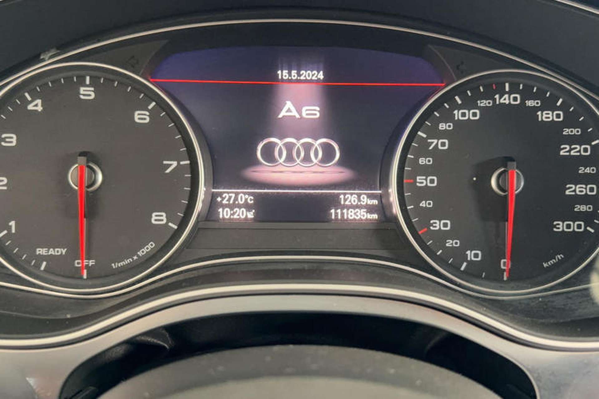 Used Audi A6 2017 Avant 35 TFSI Fashion Model Odometer Close Up