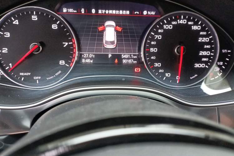 Used Audi A6 2017 Avant 40 TFSI Sport Edition Odometer Close Up