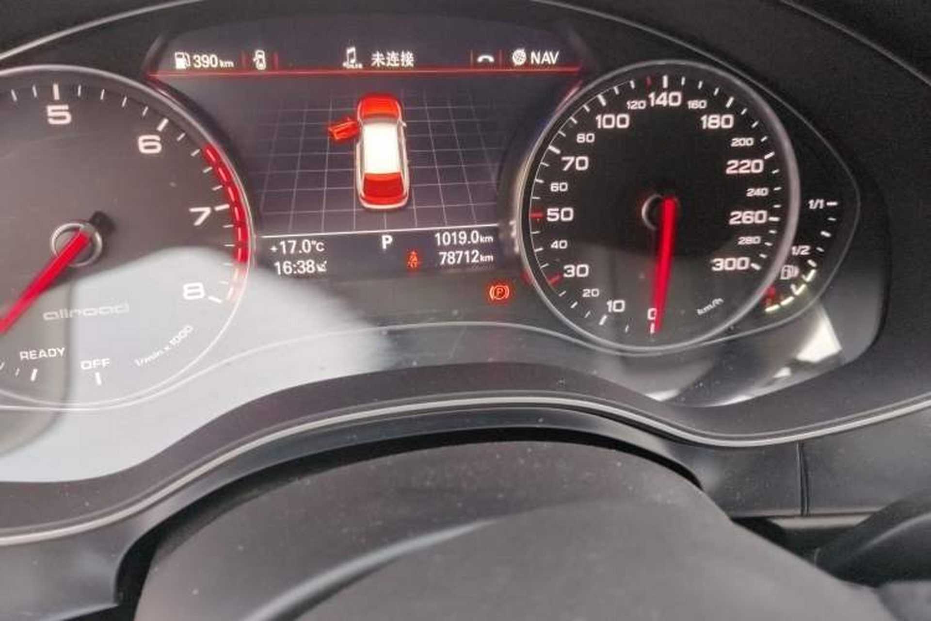 Used Audi A6 2017 3.0T allroad quattro Odometer Close Up