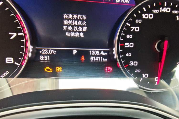 Used Audi A6 2017 3.0T allroad quattro Odometer Close Up