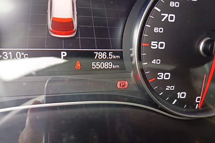 Used Audi A6 2017 3.0T allroad quattro Odometer Close Up