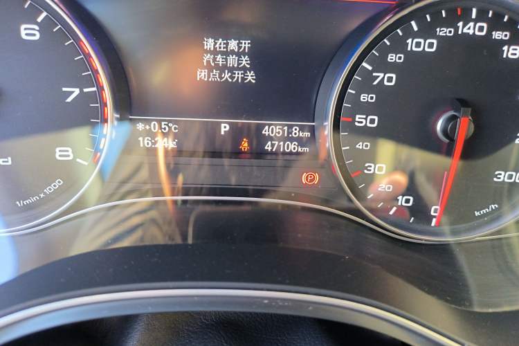 Used Audi A6 2017 3.0T allroad quattro Odometer Close Up