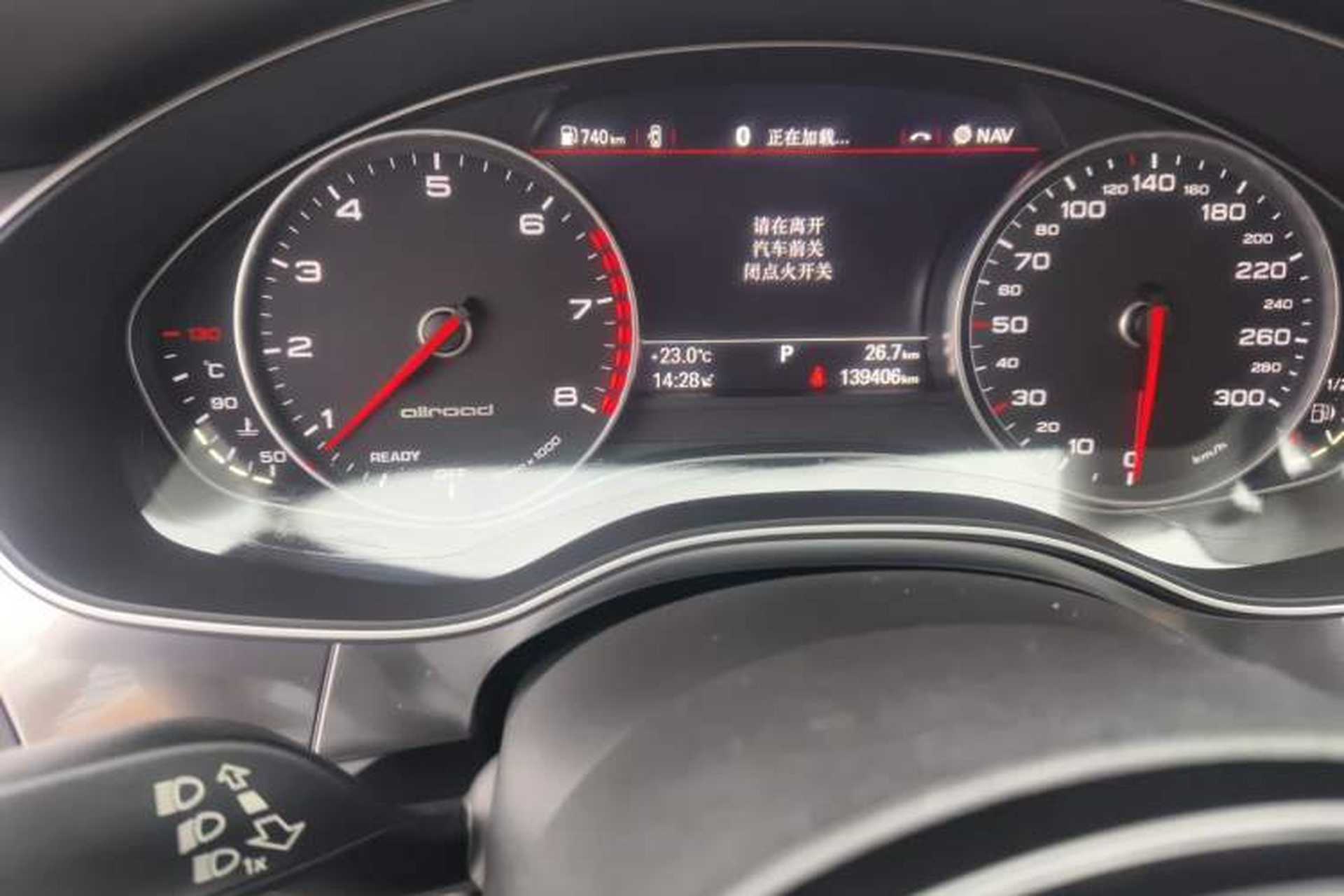 Used Audi A6 2017 3.0T allroad quattro Odometer Close Up