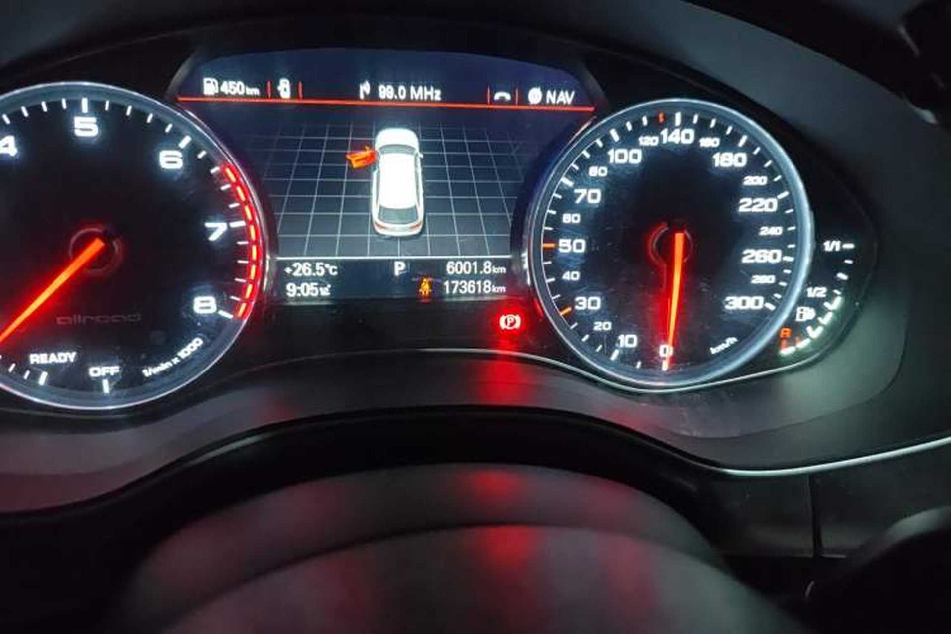Used Audi A6 2018 3.0T allroad quattro Odometer Close Up