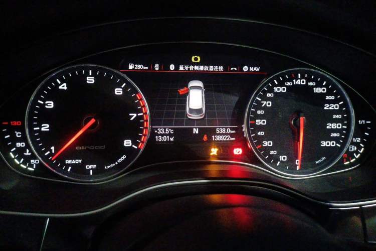 Used Audi A6 2018 3.0T allroad quattro Odometer Close Up