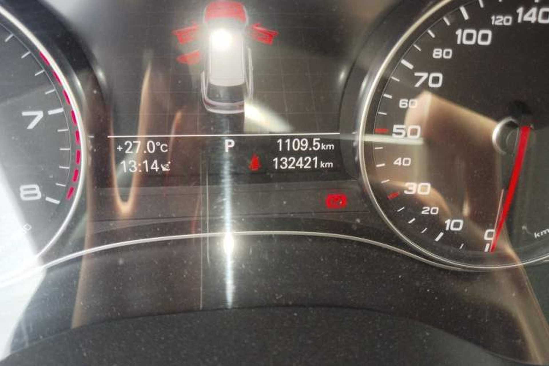 Used Audi A6 2018 3.0T allroad quattro Odometer Close Up