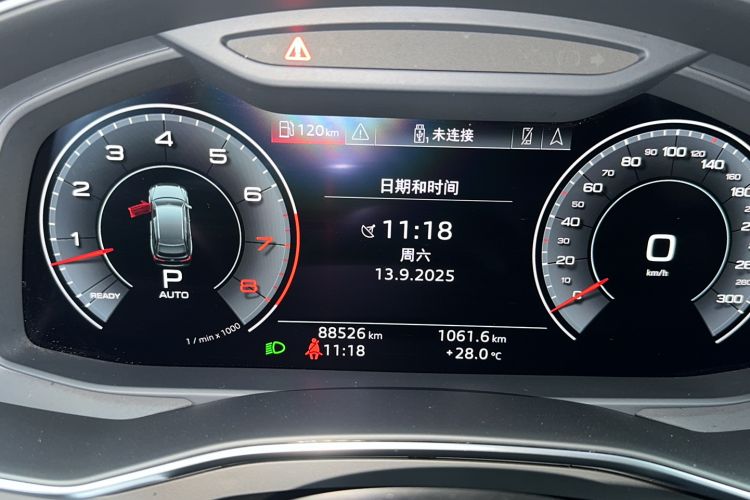 Used Audi A6 2020 allroad quattro Explorer 55 TFSI Prestige Off-Road Model Odometer Close Up