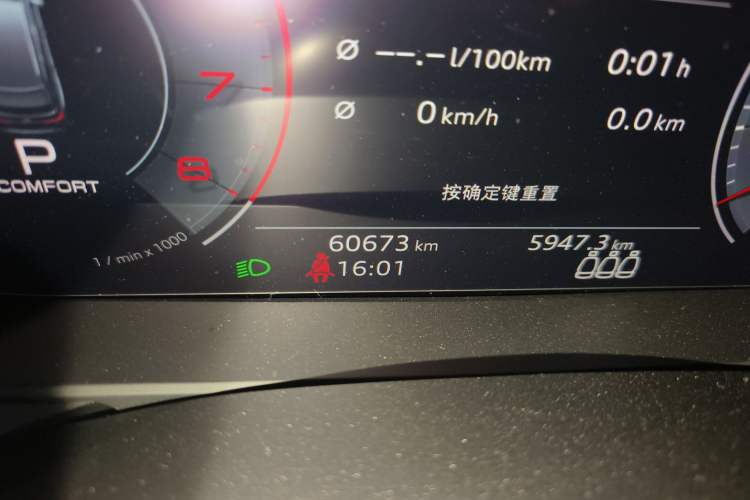 Used Audi A6 2020 allroad quattro Explorer 55 TFSI Prestige Off-Road Model Odometer Close Up
