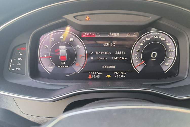 Used Audi A6 2020 Avant Futurist 45 TFSI Prestige Dynamic Edition Odometer Close Up