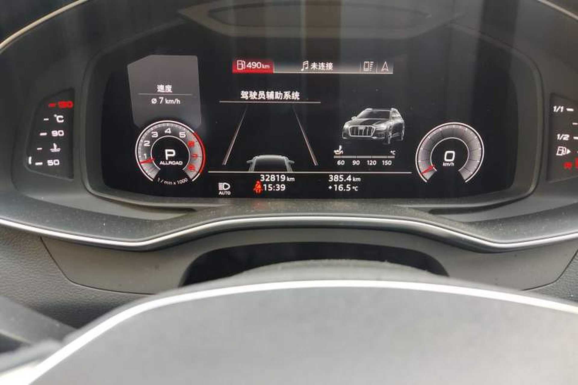 Used Audi A6 2020 allroad quattro Explorer 55 TFSI Prestige Off-Road Model Odometer Close Up