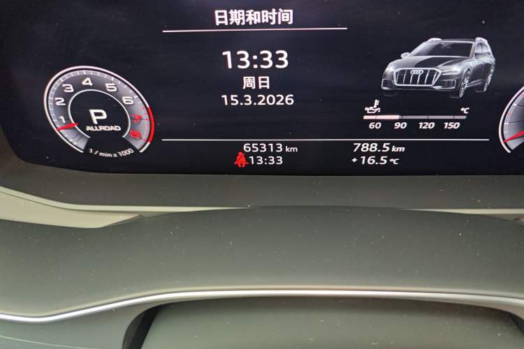Used Audi A6 2020 allroad quattro Explorer 55 TFSI Prestige Off-Road Model Odometer Close Up