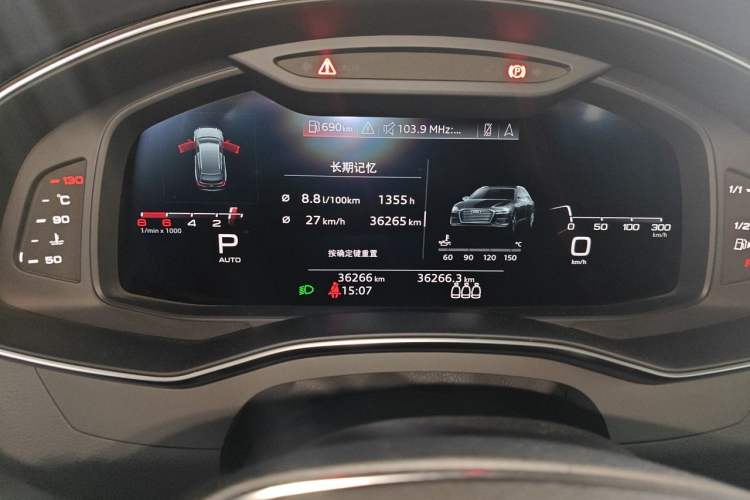 Used Audi A6 2020 Avant Futurist 40 TFSI Luxury Dynamic Model Odometer Close Up