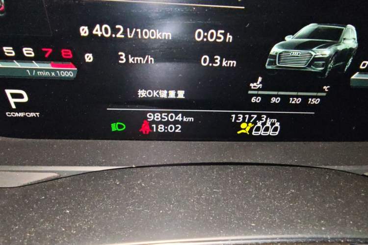 Used Audi A6 2021 Avant Avant-garde 45 TFSI Prestige Dynamic Edition Odometer Close Up