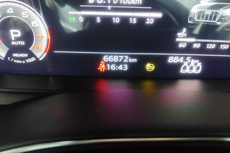 Used Audi A6 2021 allroad quattro Explorer 55 TFSI Prestige Off-Road Model Odometer Close Up